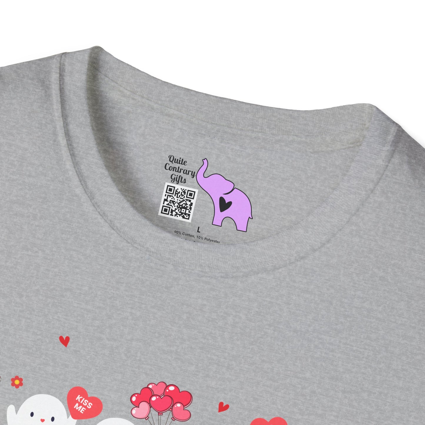 Valentines Ghosts Adult T-shirt
