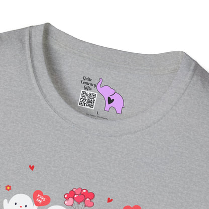 Valentines Ghosts Adult T-shirt