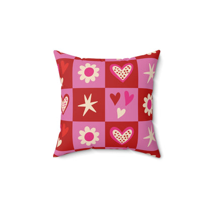 Valentine Toss Throw Pillow