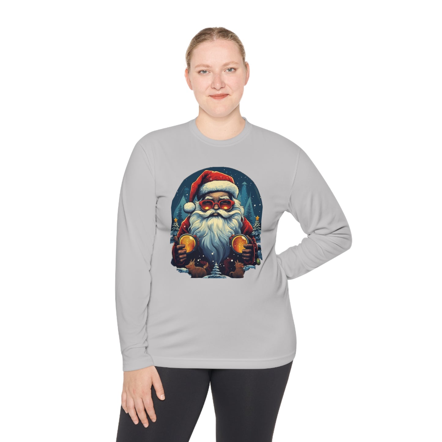 Cool Santa Adult Long Sleeve Tee