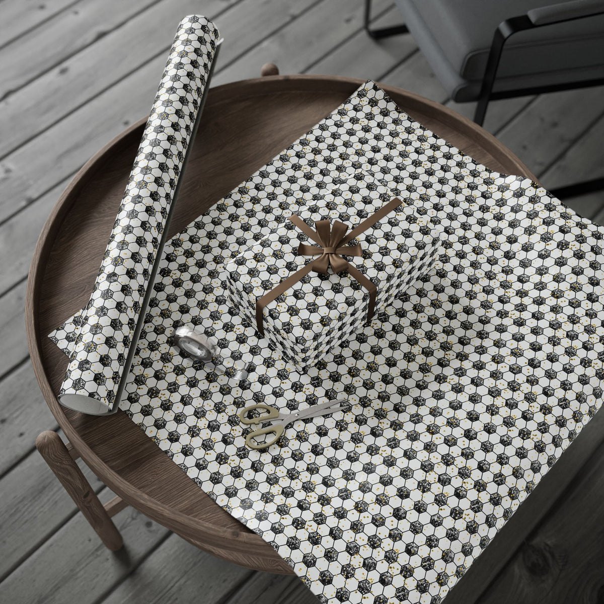 Soccer Gold Rush Wrapping Paper