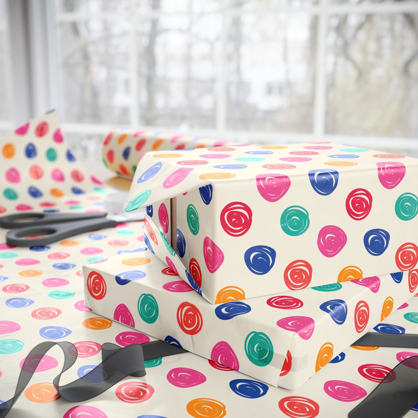 Doodle Dots Wrapping Paper