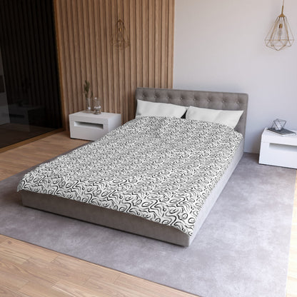 Grunge Scribbles Microfiber Duvet Cover