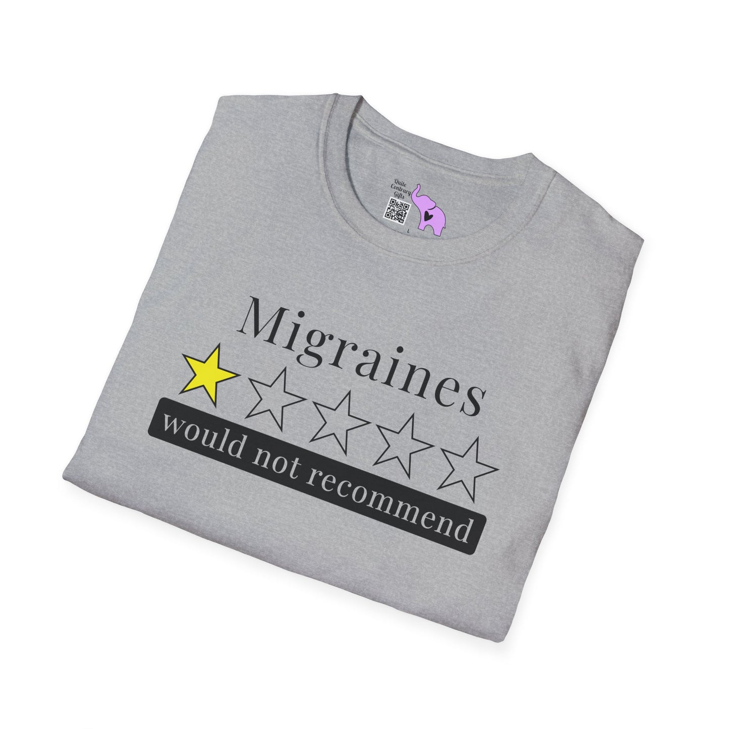 Migraines 1 Star Would Not Recommend Adult T-shirt
