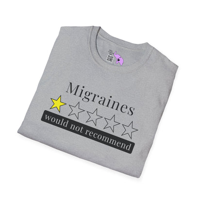 Migraines 1 Star Would Not Recommend Adult T-shirt