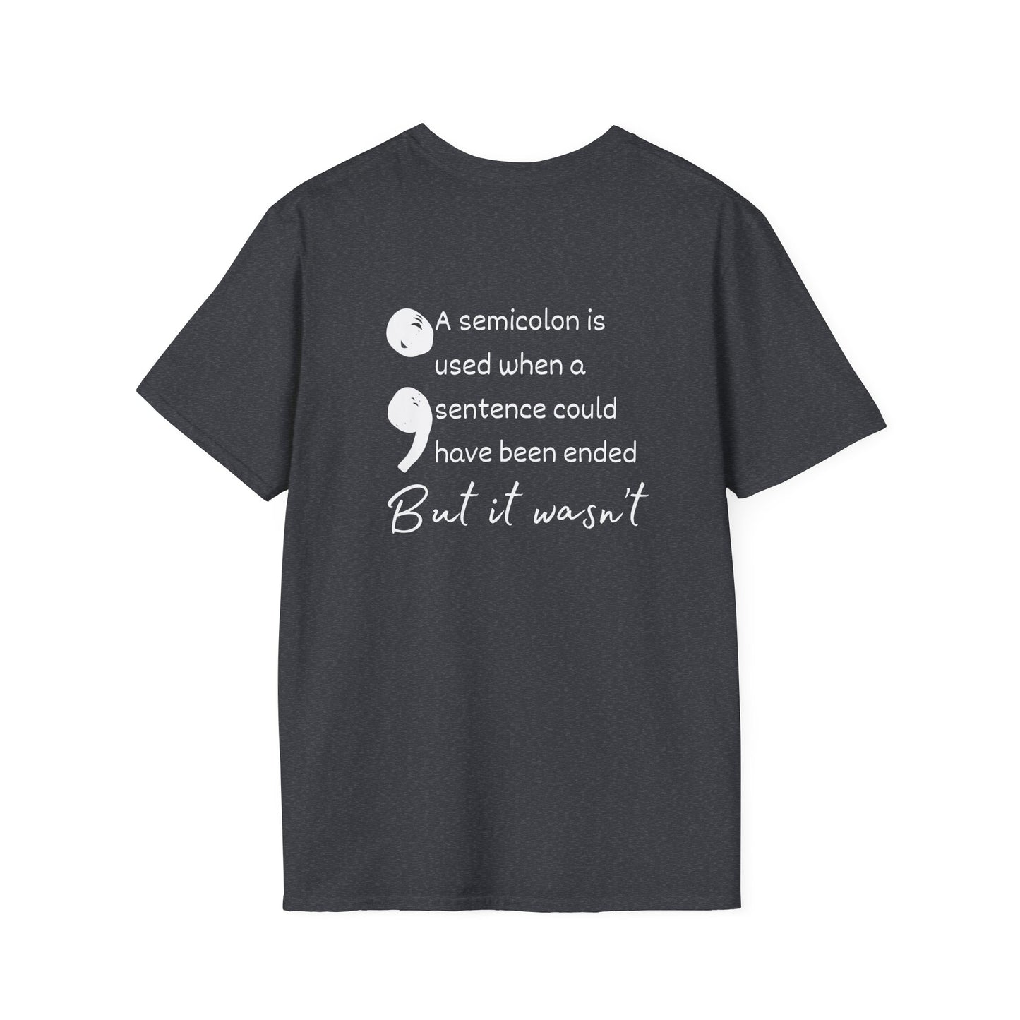 Strength in the Storm SemiColon Adult T-shirt