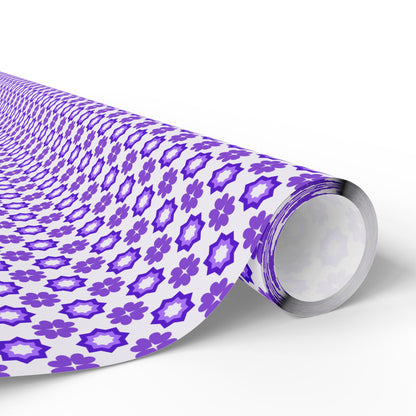 Purple Prism Garden Wrapping Paper