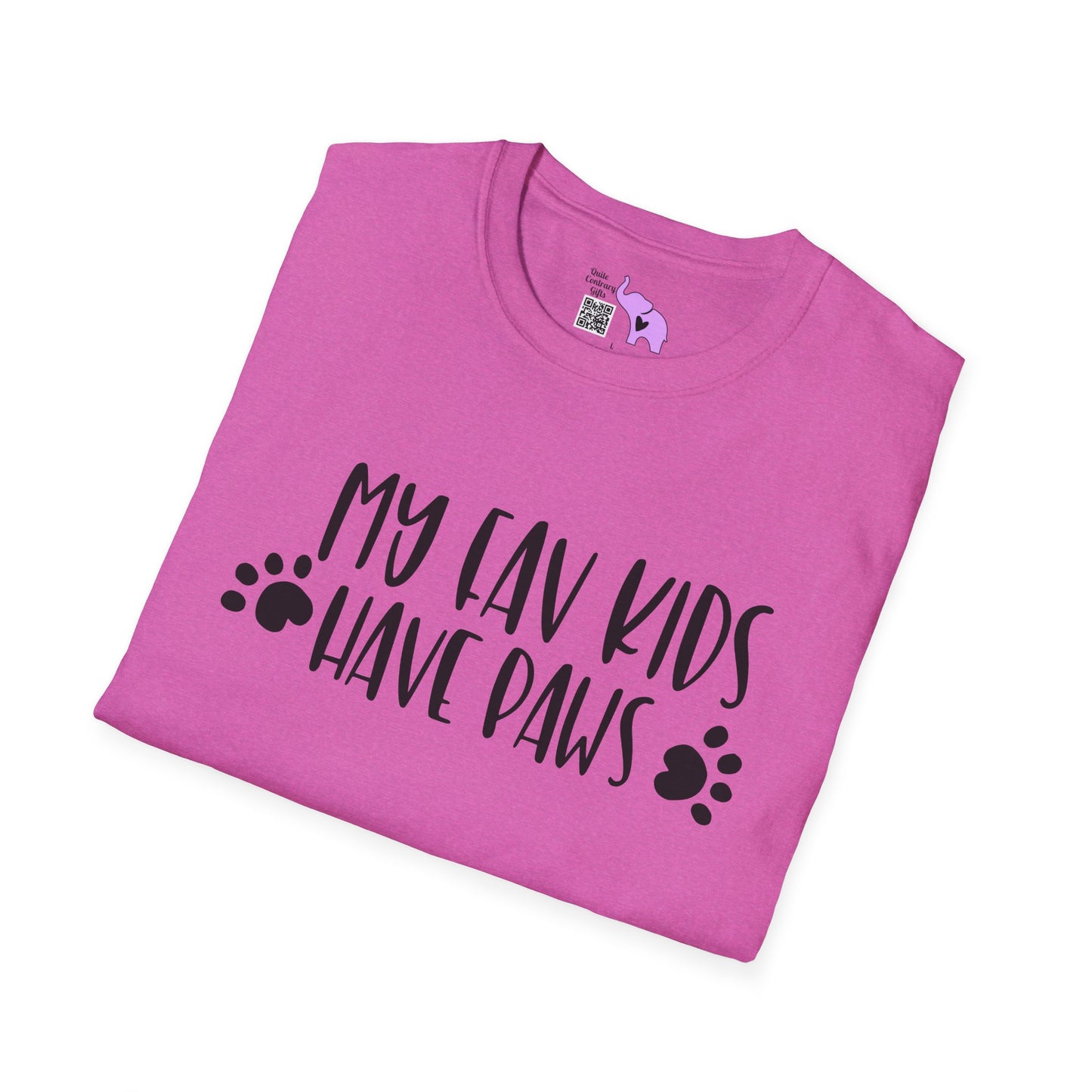 My Fav Kids Have Paws Adult T-shirt