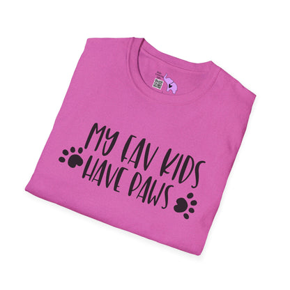 My Fav Kids Have Paws Adult T-shirt