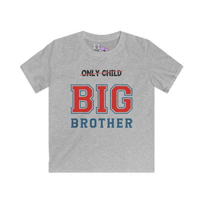 Promoted To Big Brother from Only Child Youth Softstyle Tee