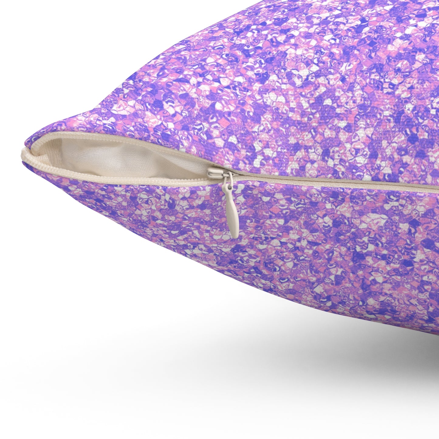 Lavender Crystal Throw Pillow