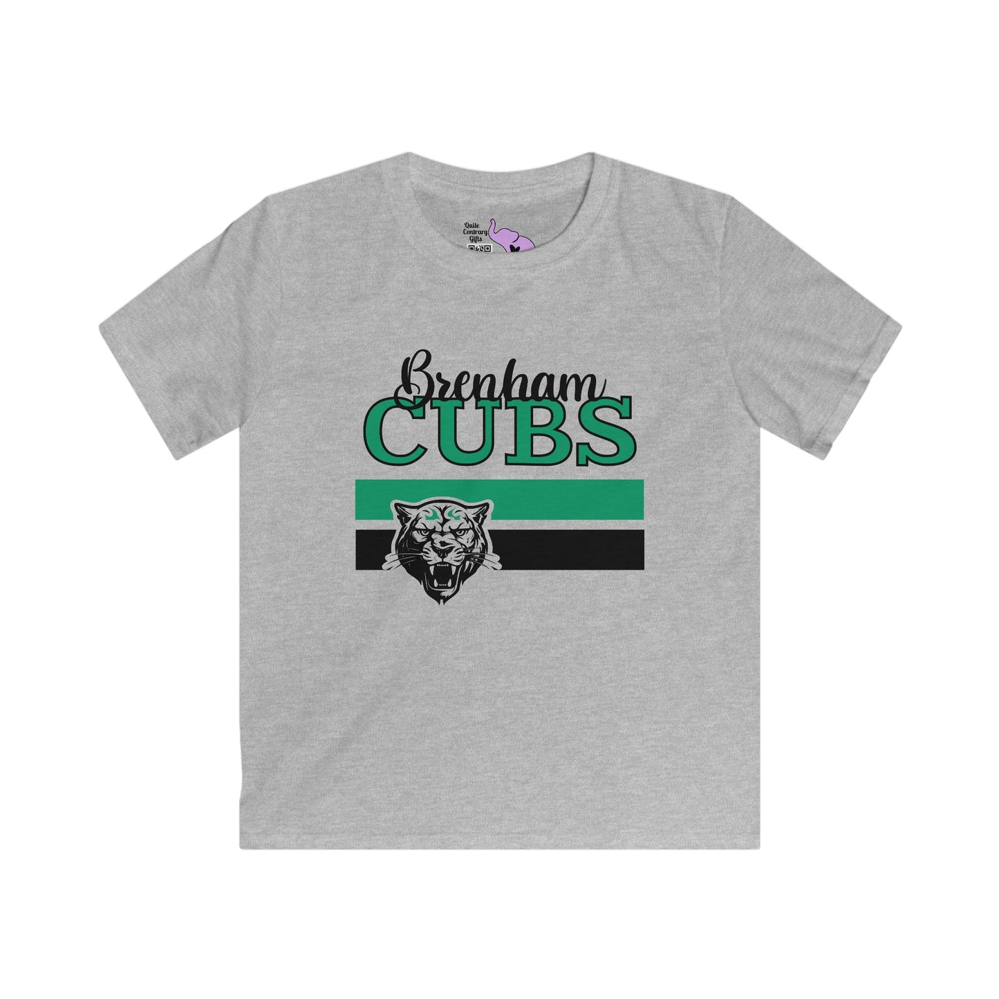 Brenham Cubs w/Mascot & Stripes Youth Softstyle Tee