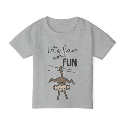 Let's Have Some Fun (Monkey) Heavy Cotton™ Toddler T-shirt