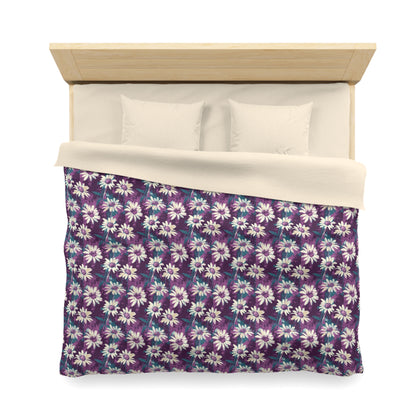 Twilight Daisy Meadow Microfiber Duvet Cover