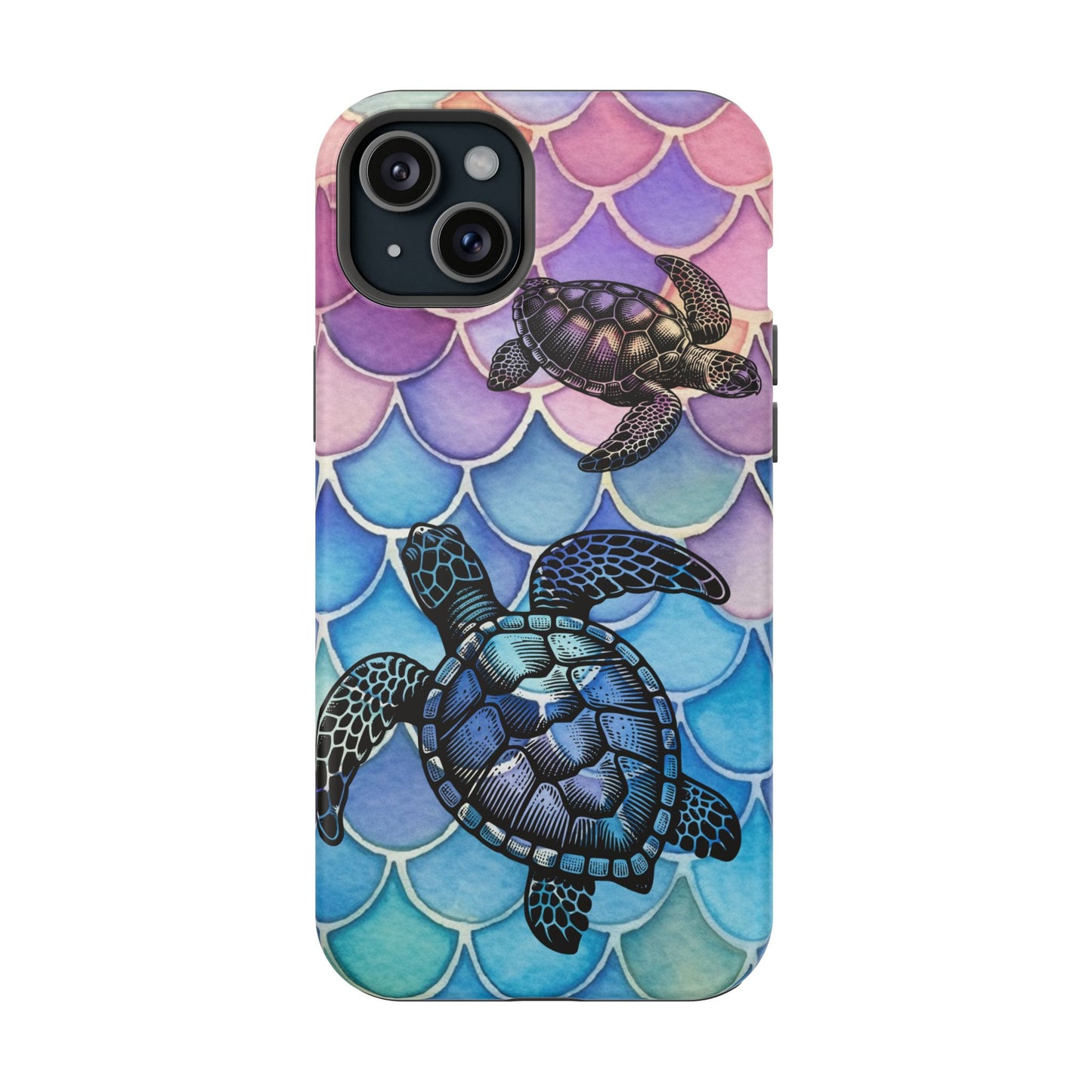 Sea Turtle Silhouette MagSafe® Compatible Tough Case for iPhone