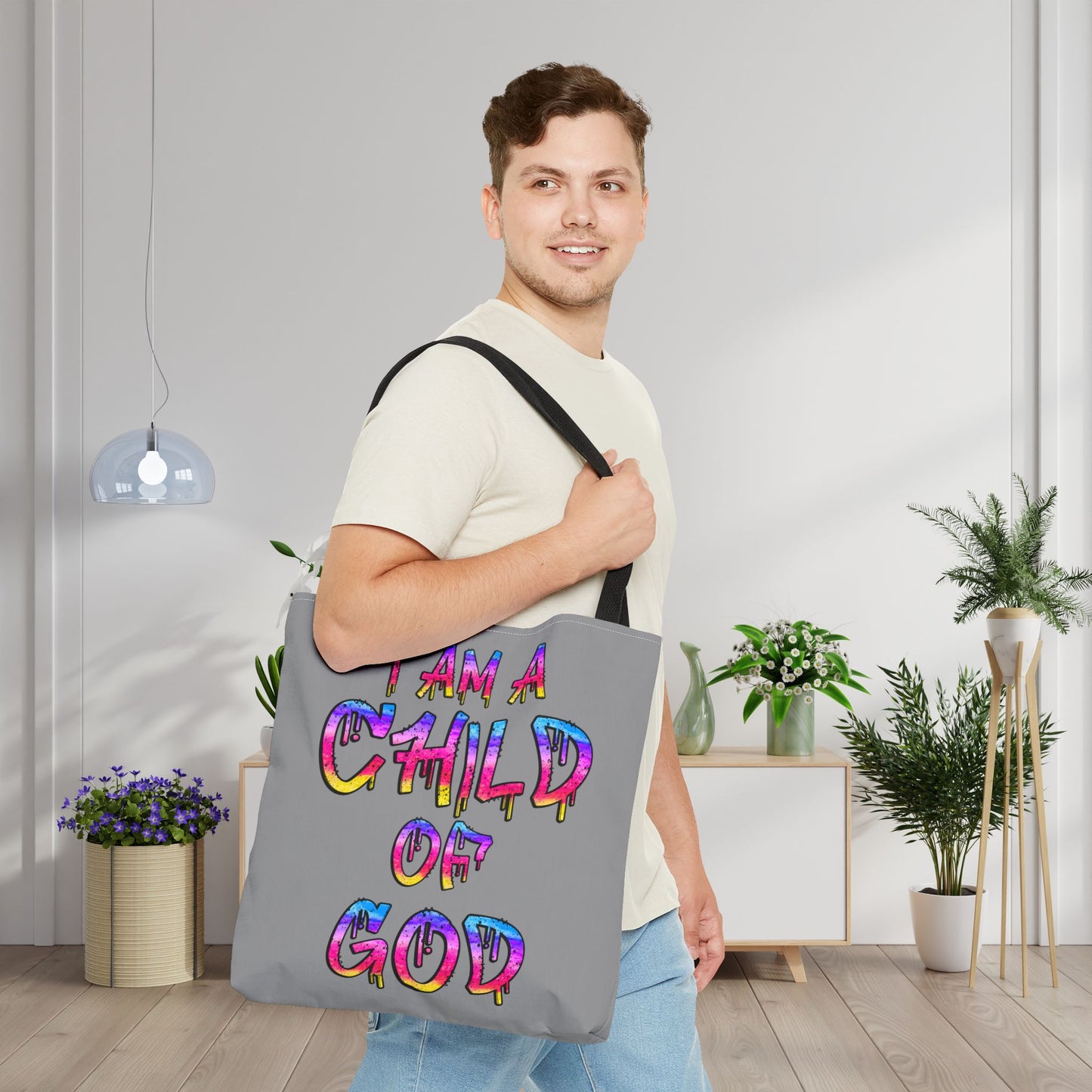 I Am A Child of God Canvas Tote Bag