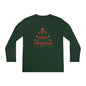 Joy Love Peace Believe Christmas Youth Long Sleeve Tee