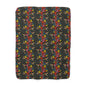 Hummingbirds & Hibiscus Flowers Sherpa Fleece Blanket