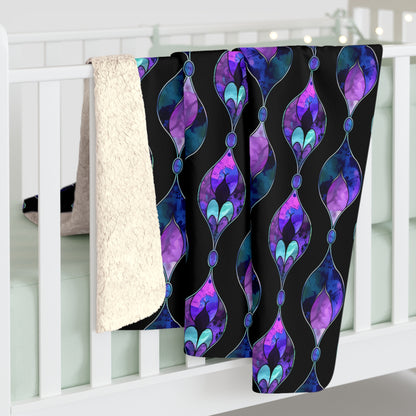 Glass Dreams Sherpa Fleece Blanket