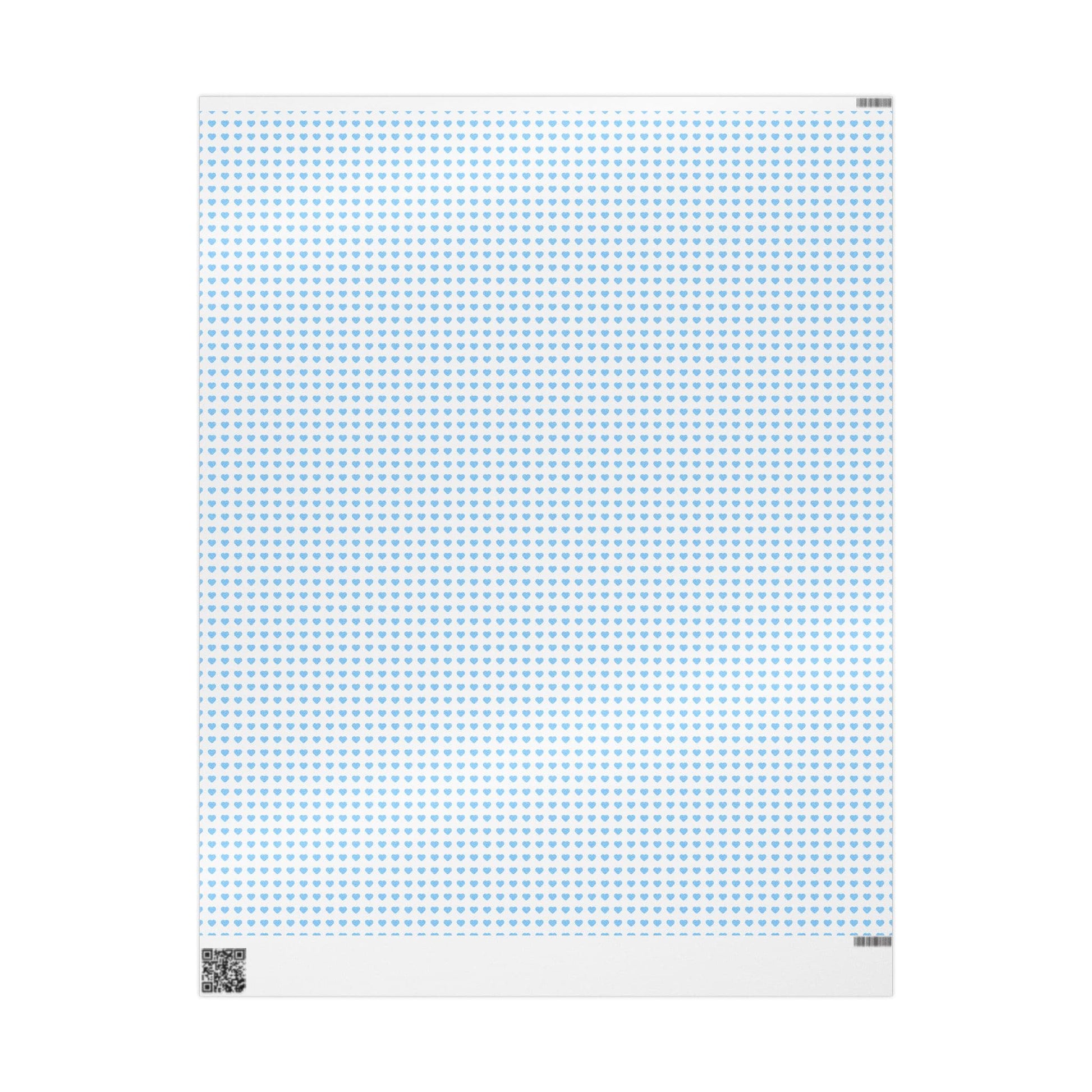 Powder Blue Sweethearts Wrapping Paper
