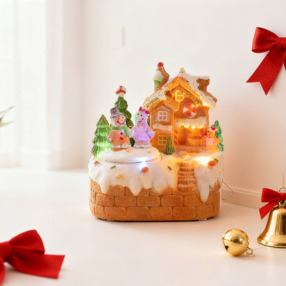 Mini Rotating Gingerbread Man Music Box
