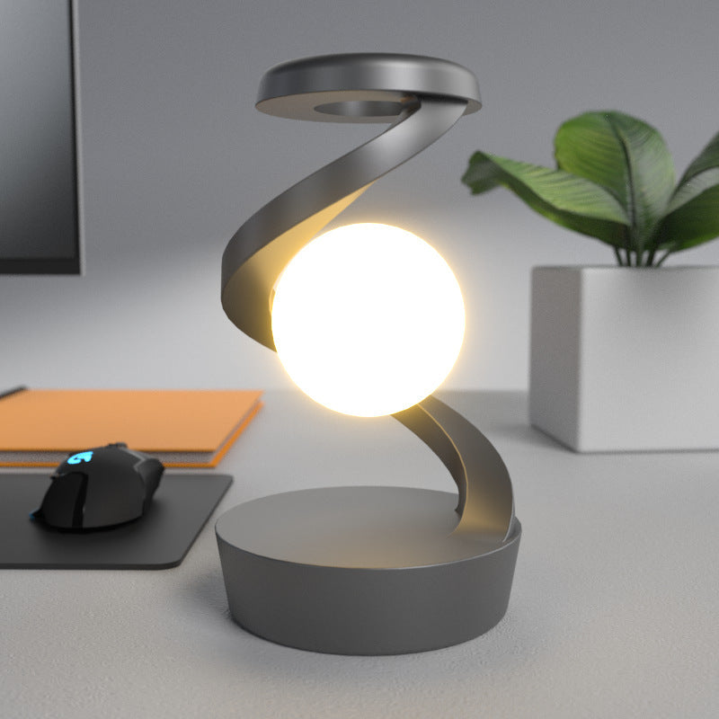 Rotating Moon Lamp w/ Phone Wireless Charger