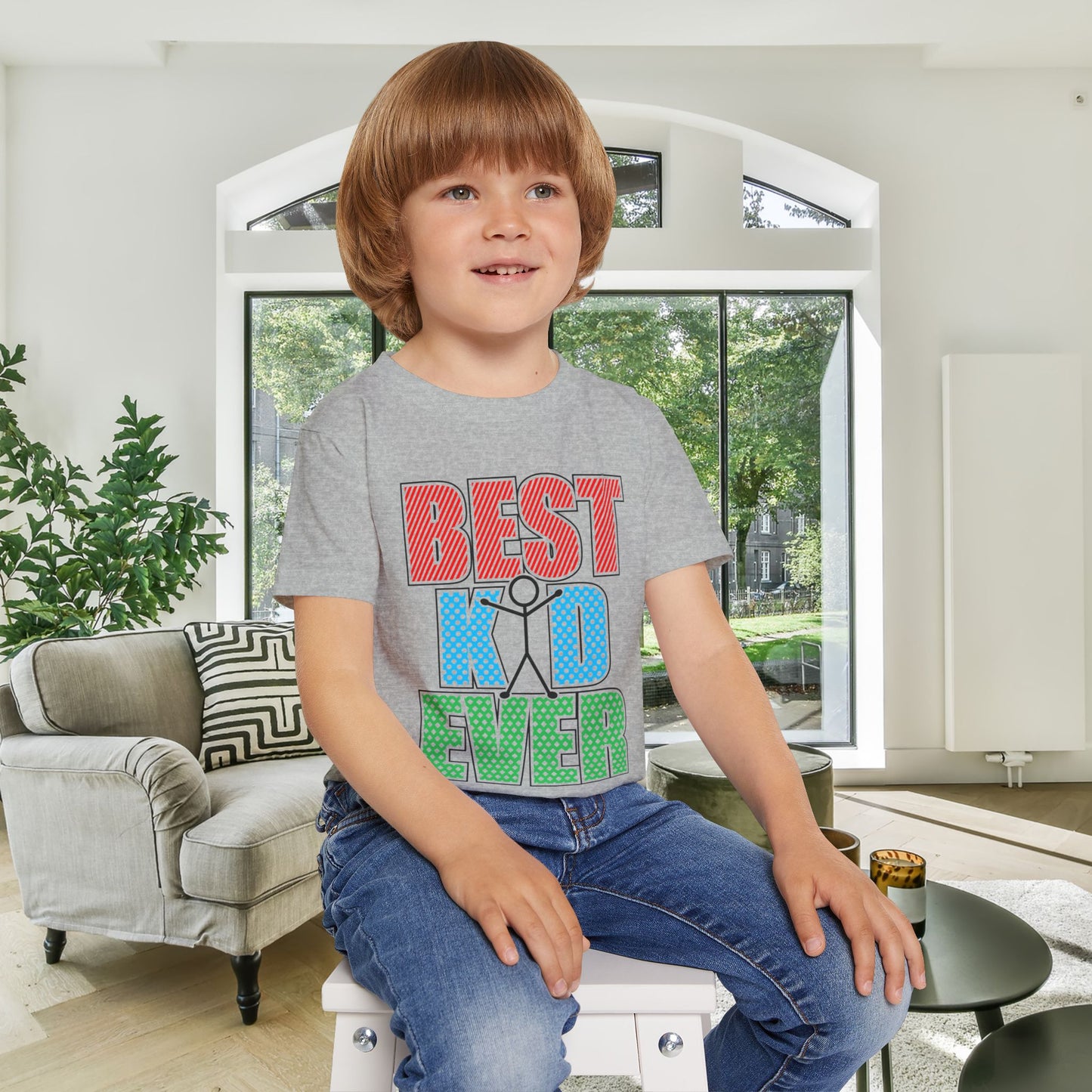 Best Kid Ever (Colorful) Heavy Cotton™ Toddler T-shirt