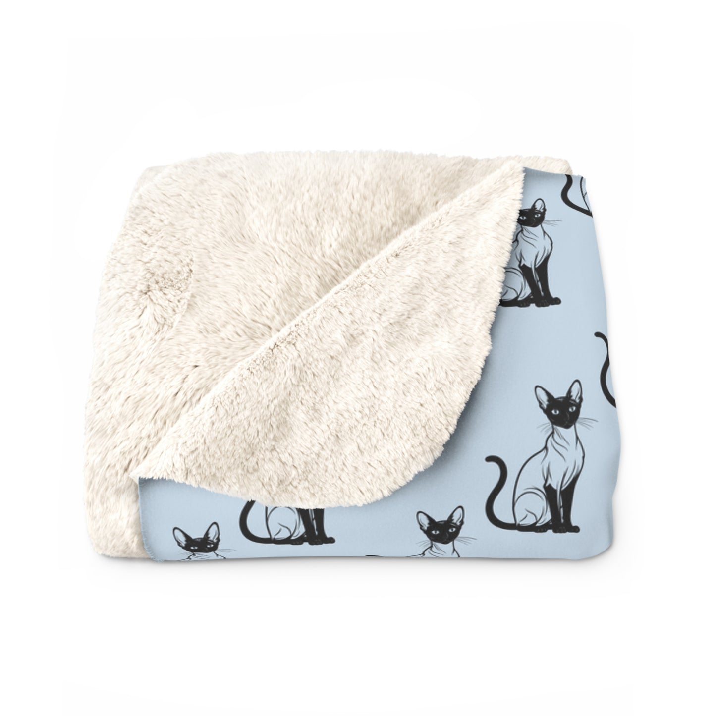 Siamese Charm – Ocean Breeze Fleece Blanket
