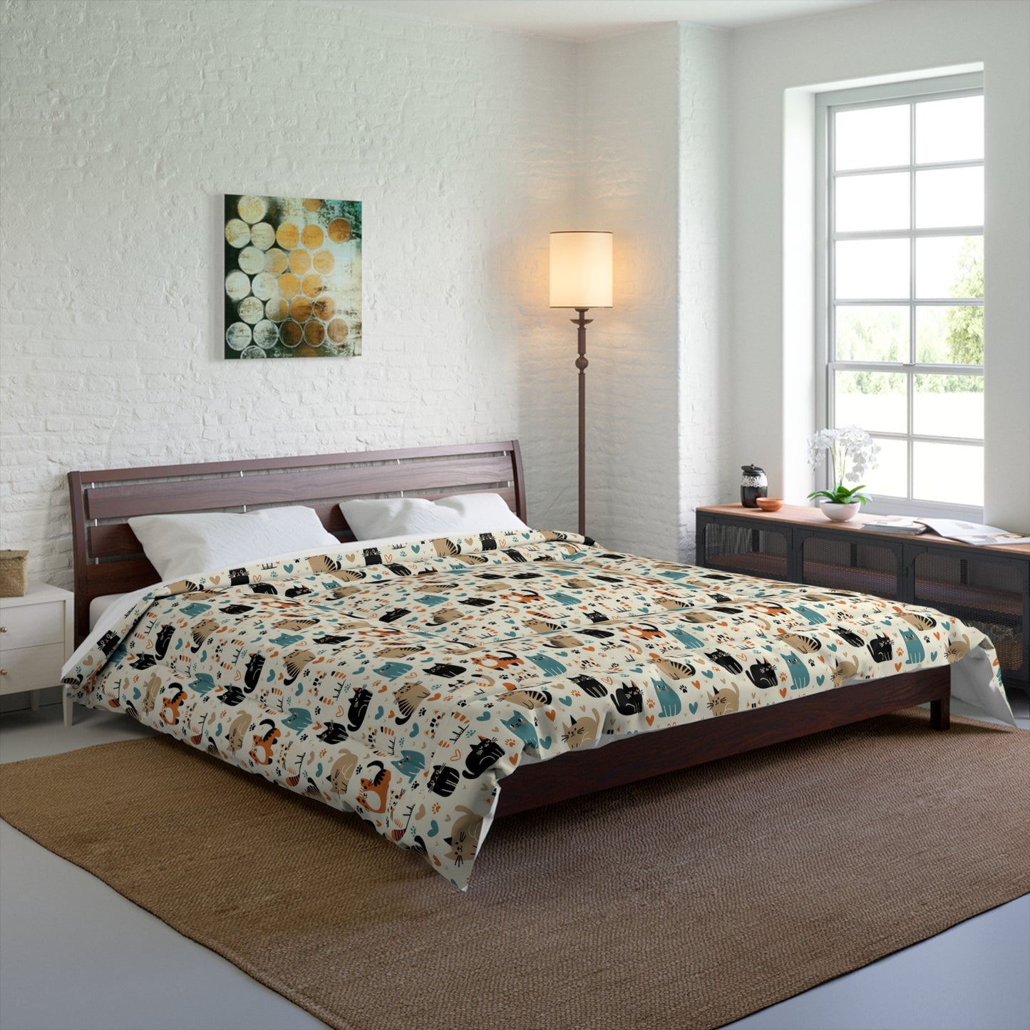 Whiskered Wonders Comforter
