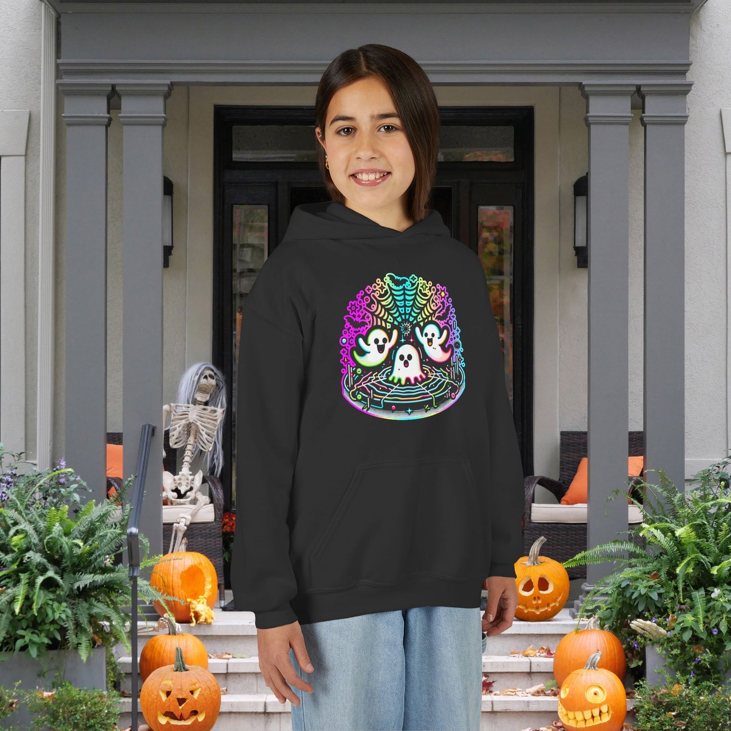 Neon Boo Youth Hoodie