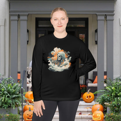 Creepy Ghost 11 Adult Long Sleeve Tee