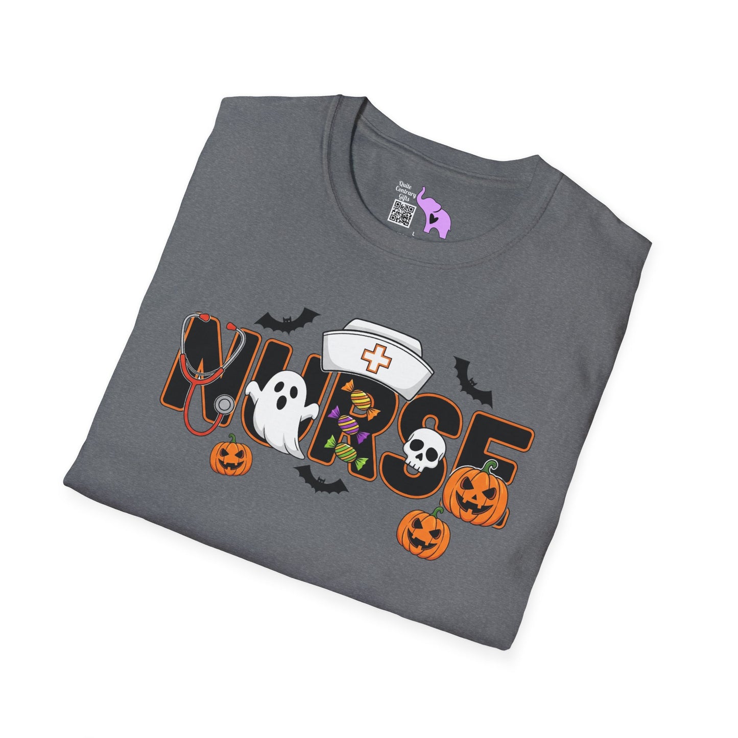 Fun Halloween Nurse Adult T-shirt