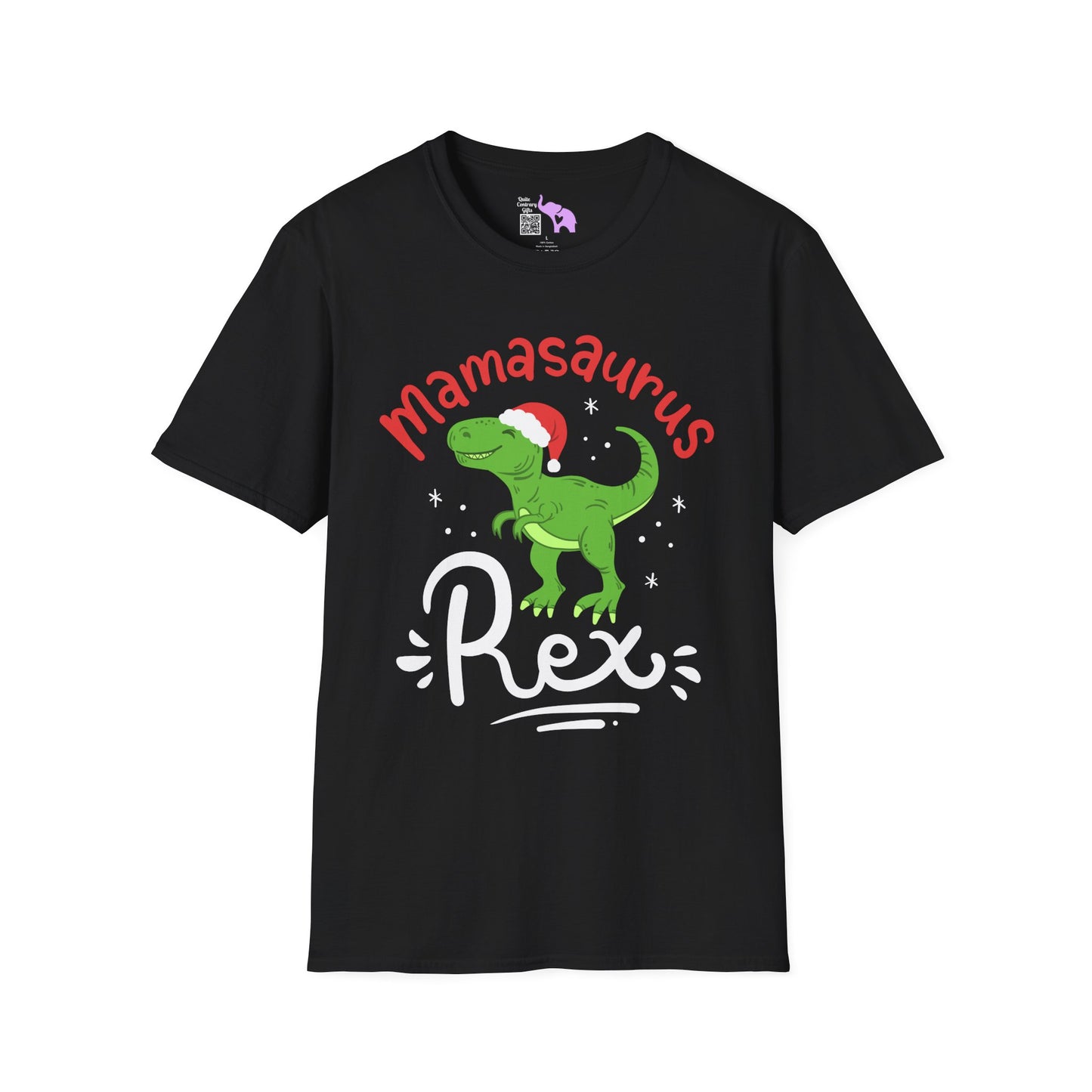 Christmas Mamasaurus Rex Adult T-shirt