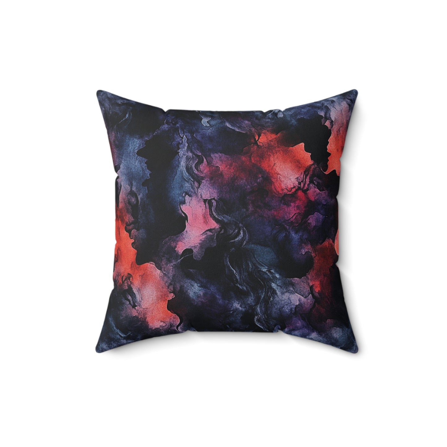Dark Fantasy Watercolor Throw Pillow