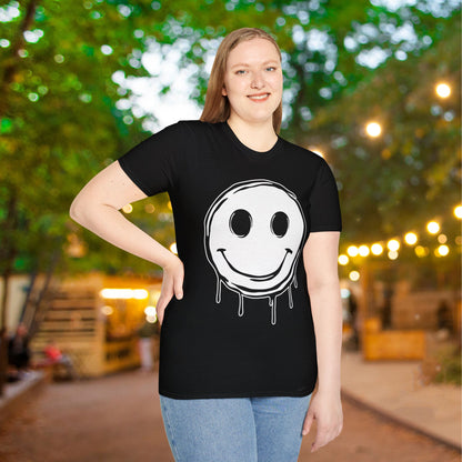 Melty Smiley Face Adult T-shirt