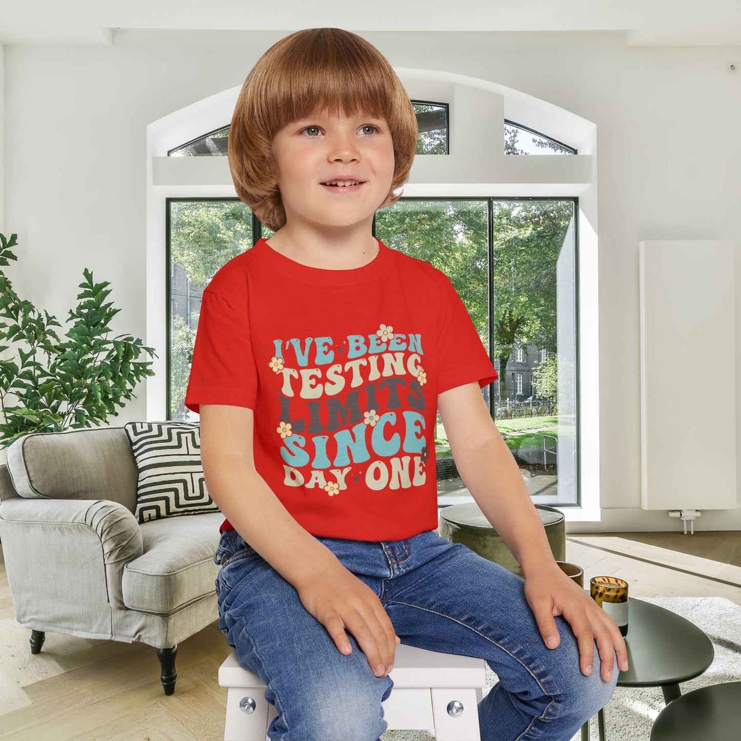I've Been Testing Limits Since Day One Heavy Cotton™ Toddler T-shirt