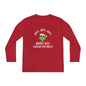 Hate, Hate, Hate, Double Hate, Loathe Entirely-Grinch Youth Long Sleeve Tee