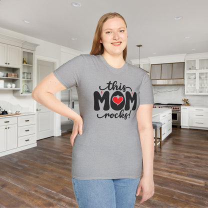 This Mom Rocks Adult T-shirt
