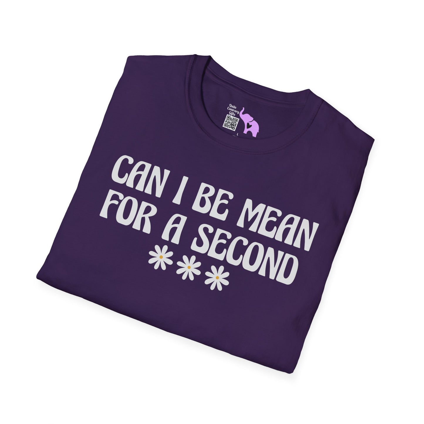 Can I Be Mean For A Second Adult T-shirt