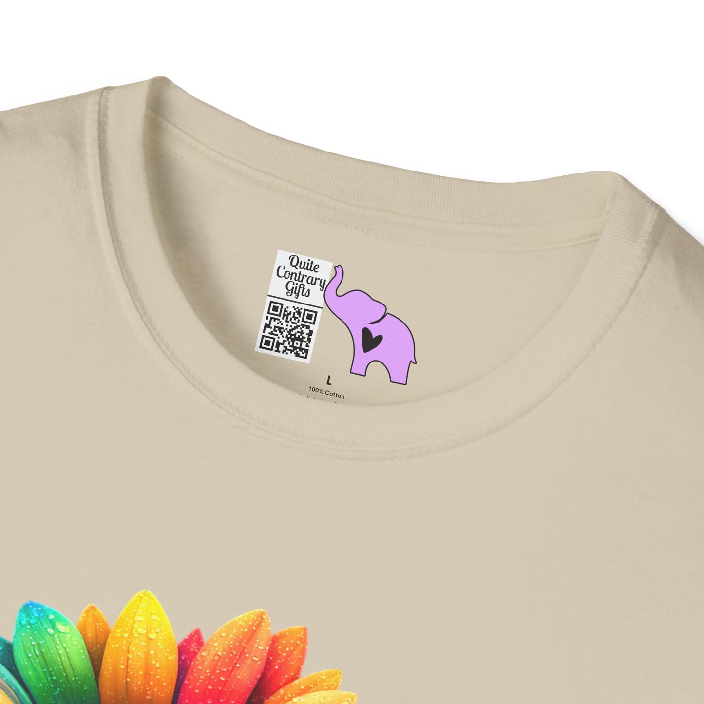 Colorburst Flowers Adult T-shirt