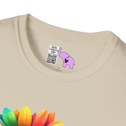 Colorburst Flowers Adult T-shirt