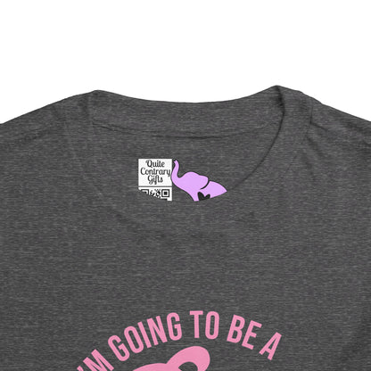I'm Going To Be A Big Sister (Pink Script) Toddler Tee