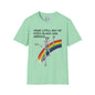 Your Little Ray of Pitch Black Has Arrived (Rainbow) Adult T-shirt