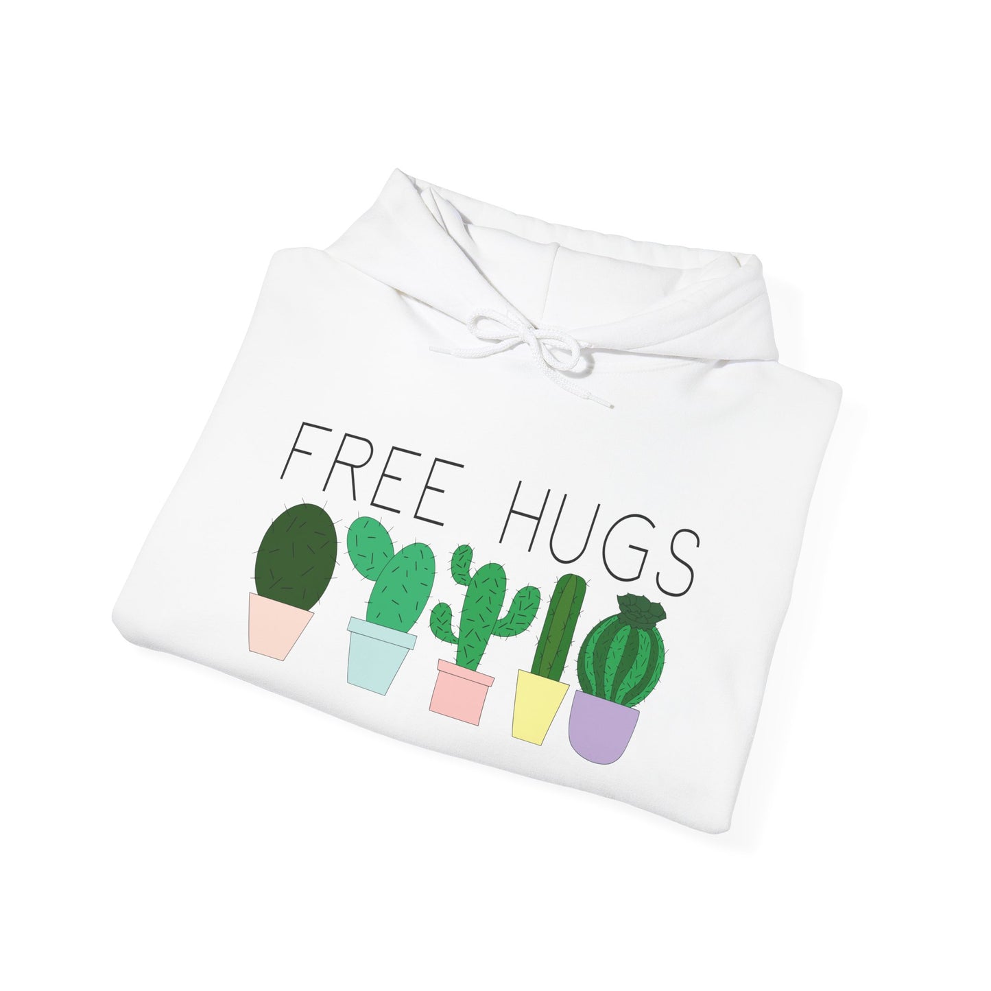 Free Hugs (Cactus) Heavy Blend™ Hooded Sweatshirt