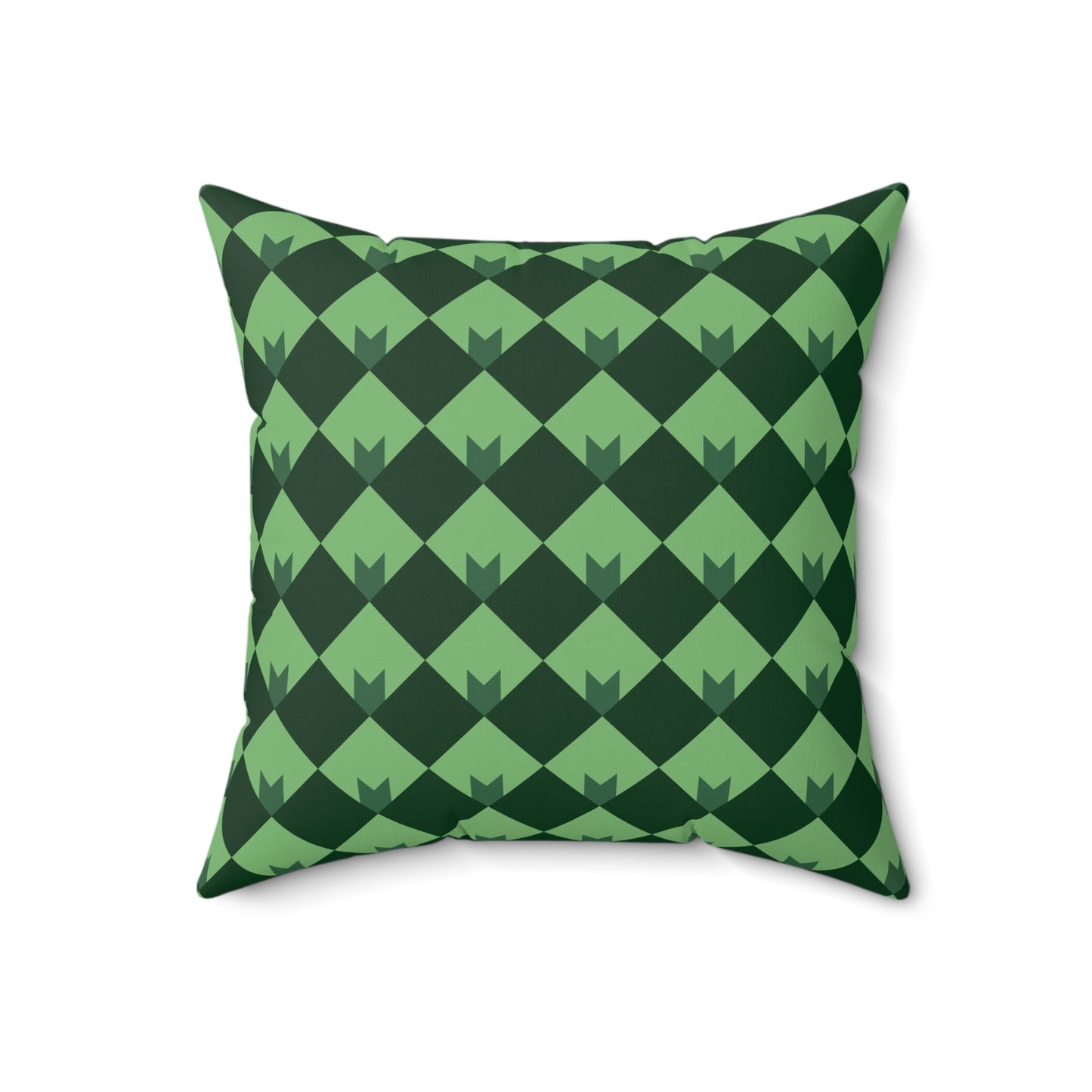 Diamond Bloom- Spruce & Sage Throw Pillow