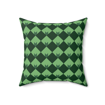 Diamond Bloom- Spruce & Sage Throw Pillow