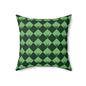 Diamond Bloom- Spruce & Sage Throw Pillow