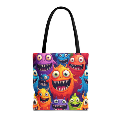 Happy Little Monsters Canvas Tote Bag