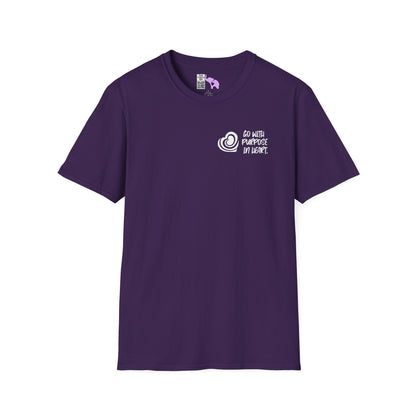 "Go With Purpose In Heart" Hinckley Quote Adult T-shirt