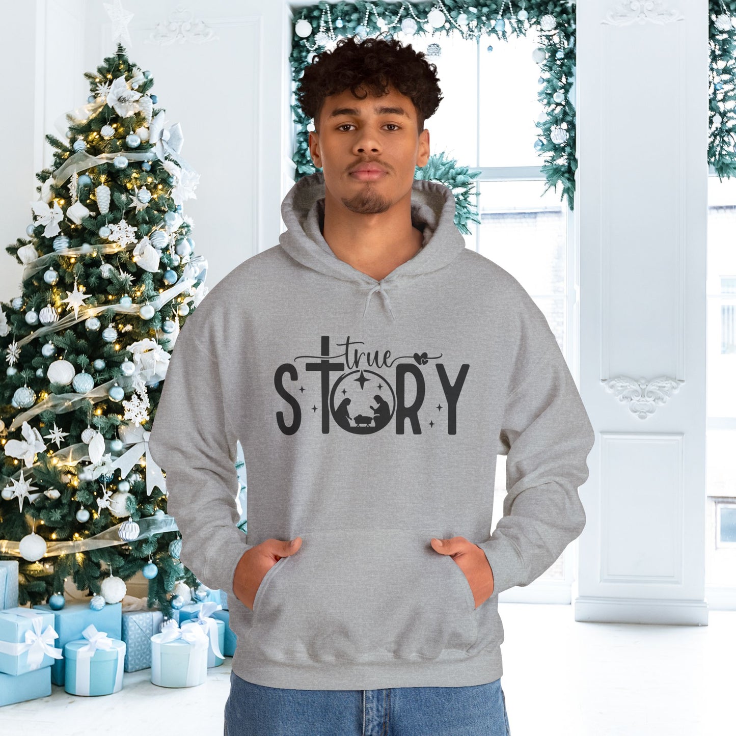 True Story (Nativity) Adult Heavy Blend™ Hoodie